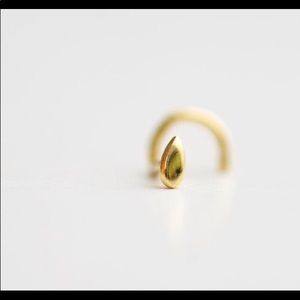 14k Solid Gold 20g Nose Stud